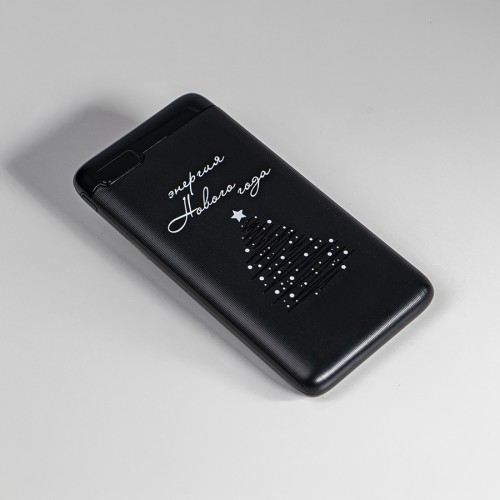 Универсальный аккумулятор Flash 10 (10000 мАч) с подсветкой и soft touch,синий,13,7х6,87х1,55 мм