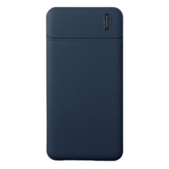 Универсальный аккумулятор Flash 10 (10000 мАч) с подсветкой и soft touch,синий,13,7х6,87х1,55 мм