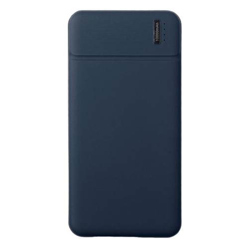 Универсальный аккумулятор Flash 10 (10000 мАч) с подсветкой и soft touch,синий,13,7х6,87х1,55 мм