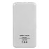 Универсальный аккумулятор Rib 10 (10000 мАч), белый, 13,5х6.8х1,5 см