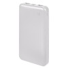 Универсальный аккумулятор Rib 10 (10000 мАч), белый, 13,5х6.8х1,5 см