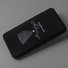 Универсальный аккумулятор Flash 10 (10000 мАч) с подсветкой и soft touch,синий,13,7х6,87х1,55 мм