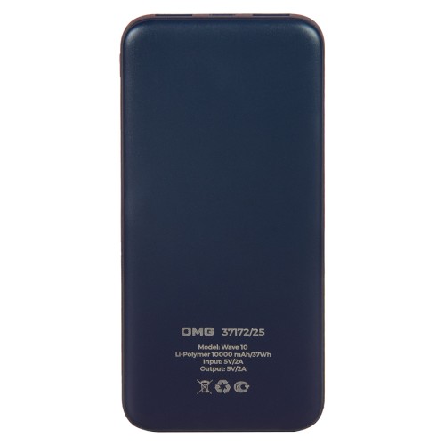 Универсальный аккумулятор Wave 10 (10000 мАч), белый, 14,9х6.7х1,6 см