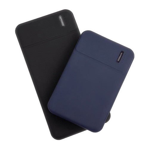 Универсальный аккумулятор Flash 10 (10000 мАч) с подсветкой и soft touch,синий,13,7х6,87х1,55 мм