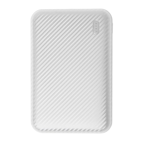 Универсальный аккумулятор Rib 5 (5000 мАч), белый, 9,8х6.3х1,4 см