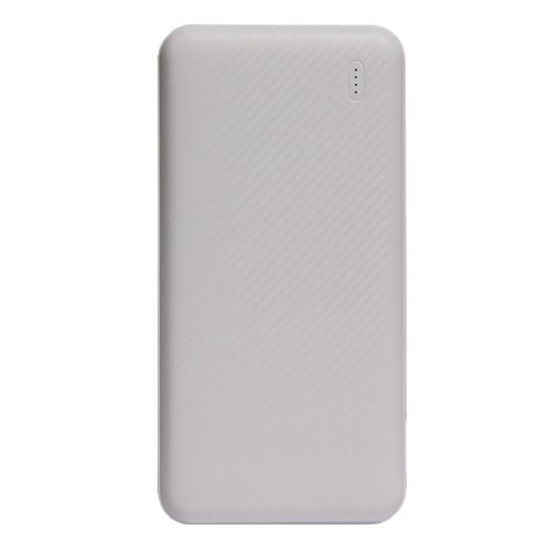 Универсальный аккумулятор Rib 10 (10000 мАч), белый, 13,5х6.8х1,5 см