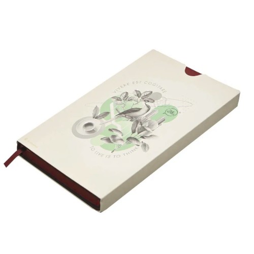 Бизнес-блокнот LADY, формат А5, бордовый, блок в клетку