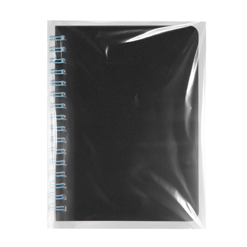 Блокнот на двойной пружине HELIX MINI, 105 х 150 мм, черный, блок в клетку