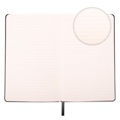 Бизнес-блокнот FUNKY А5, голубой, серый форзац, мягкая обложка, в линейку