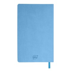 Бизнес-блокнот FUNKY А5, голубой, серый форзац, мягкая обложка, в линейку