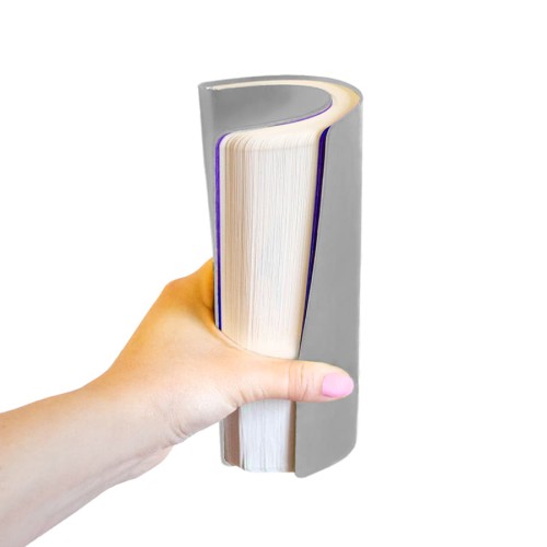 Бизнес-блокнот FUNKY А5, голубой, серый форзац, мягкая обложка, в линейку