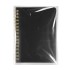 Блокнот на двойной пружине HELIX MINI, 105 х 150 мм, черный, блок в клетку