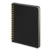 Блокнот на двойной пружине HELIX MINI, 105 х 150 мм, черный, блок в клетку