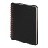 Блокнот на двойной пружине HELIX MINI, 105 х 150 мм, черный, блок в клетку