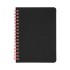 Блокнот на двойной пружине HELIX MINI, 105 х 150 мм, черный, блок в клетку
