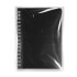 Блокнот на двойной пружине HELIX MINI, 105 х 150 мм, черный, блок в клетку
