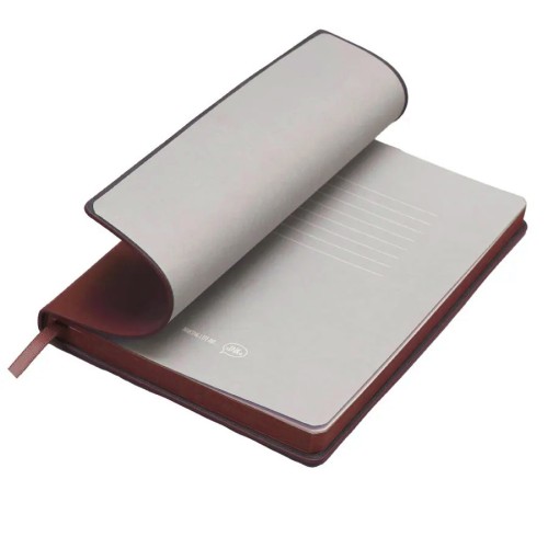 Бизнес-блокнот LADY, формат А5, бордовый, блок в клетку