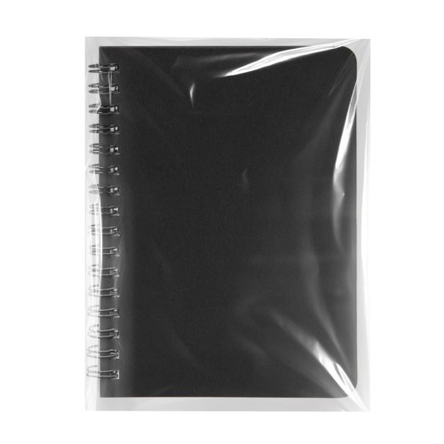 Блокнот на двойной пружине HELIX MINI, 105 х 150 мм, черный, блок в клетку