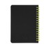 Блокнот на двойной пружине HELIX MINI, 105 х 150 мм, черный, блок в клетку