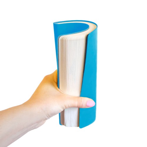 Бизнес-блокнот FUNKY А5, голубой, серый форзац, мягкая обложка, в линейку