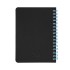 Блокнот на двойной пружине HELIX MINI, 105 х 150 мм, черный, блок в клетку