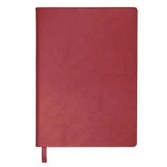 Бизнес-блокнот LADY, формат А5, бордовый, блок в клетку