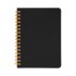 Блокнот на двойной пружине HELIX MINI, 105 х 150 мм, черный, блок в клетку