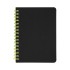 Блокнот на двойной пружине HELIX MINI, 105 х 150 мм, черный, блок в клетку