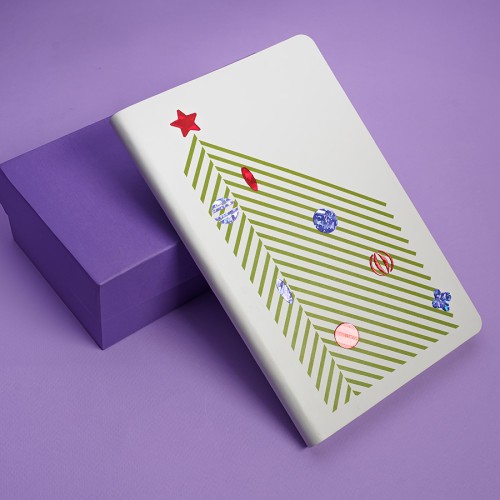 Бизнес-блокнот FUNKY SNOW, формат А5, блок в точку