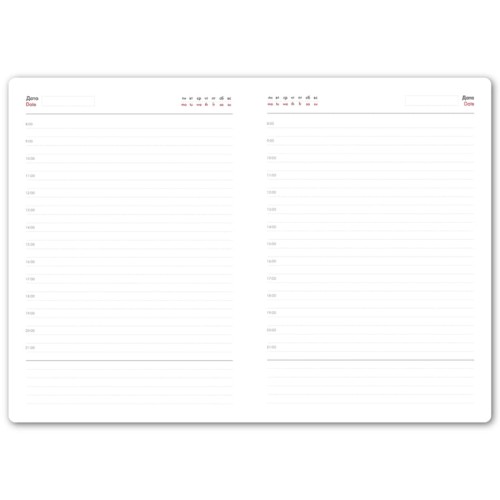 Ежедневник недатированный Anderson, А5, белый, белый блок