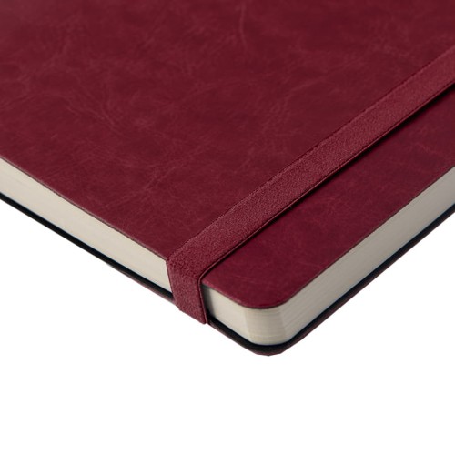 Ежедневник недатированный Boomer, А5, белый, кремовый блок в линейку, без обреза