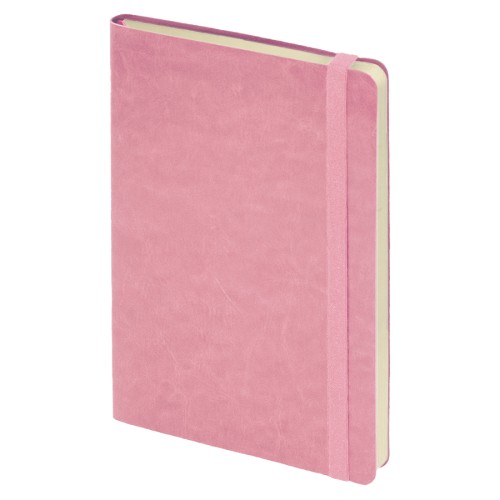 Ежедневник недатированный Boomer, А5, белый, кремовый блок в линейку, без обреза