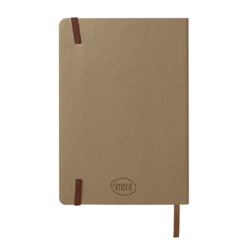 Ежедневник недатированный Shady, А5, бежевый, кремовый блок в линейку, светло-коричневый обрез