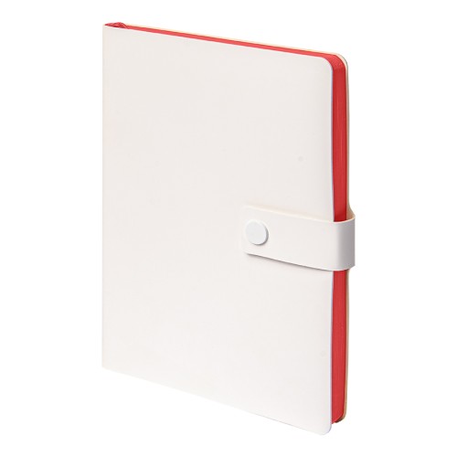 Ежедневник недатированный Stellar, А5, белый, кремовый блок в линейку, с зеленым обрезом