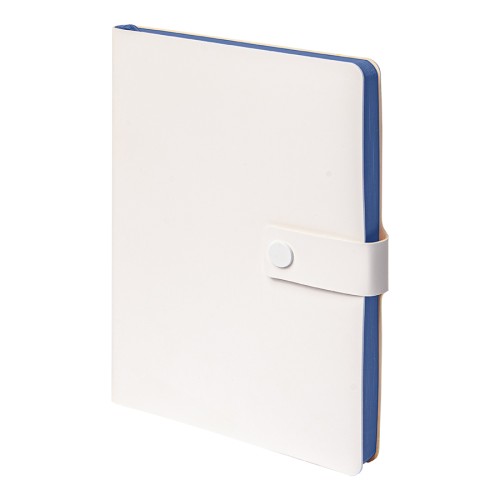 Ежедневник недатированный Stellar, А5, белый, кремовый блок в линейку, с зеленым обрезом