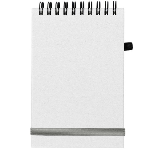 Блокнот на спирали MEMO, размер 95х145 мм, бежевый, блок в клетку