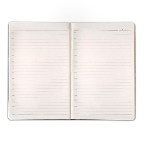 Ежедневник недатированный SIMPLY FIRM, А5, голубой, кремовый блок, в линейку