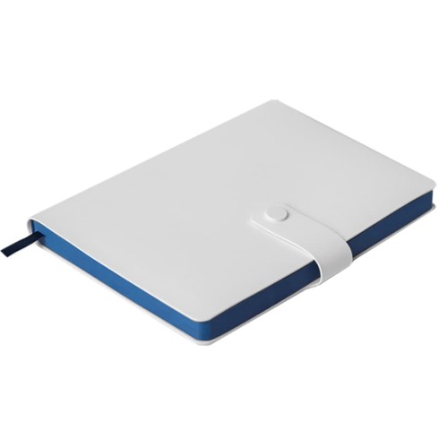 Ежедневник недатированный Stellar, А5, белый, кремовый блок в линейку, с зеленым обрезом