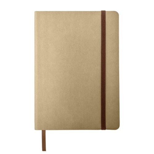 Ежедневник недатированный Shady, А5, бежевый, кремовый блок в линейку, светло-коричневый обрез