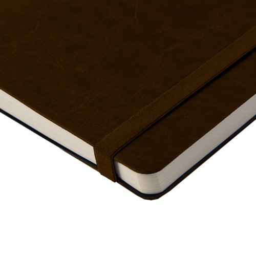 Ежедневник недатированный Boomer, А5, белый, кремовый блок в линейку, без обреза