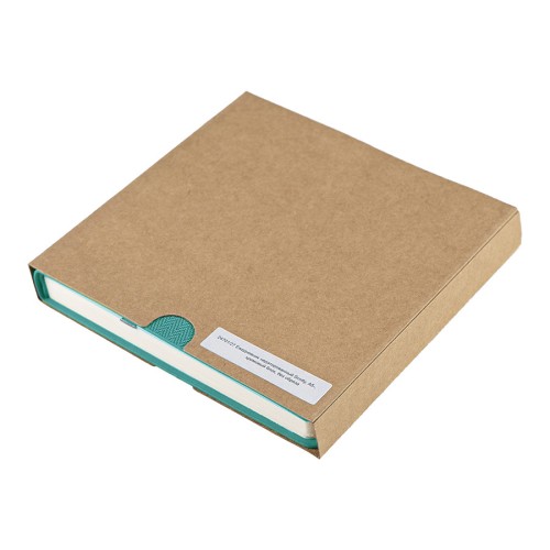 Ежедневник недатированный Scotty, А5-, бирюзовый, кремовый блок, без обреза