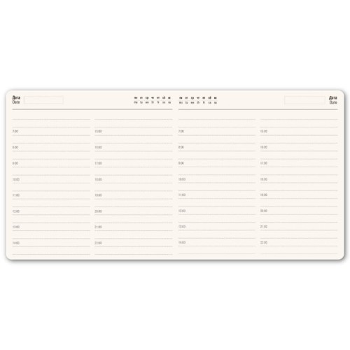 Ежедневник недатированный Scotty, А5-, бирюзовый, кремовый блок, без обреза