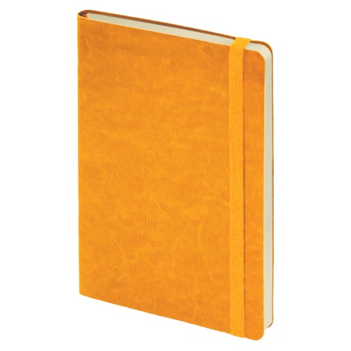 Ежедневник недатированный Boomer, А5, белый, кремовый блок в линейку, без обреза