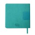 Ежедневник недатированный Scotty, А5-, бирюзовый, кремовый блок, без обреза