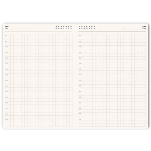 Ежедневник недатированный Ray, формат А5, в клетку