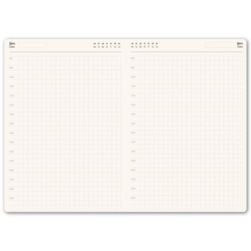 Ежедневник недатированный Tony, А5, глубокий синий, кремовый блок в клетку