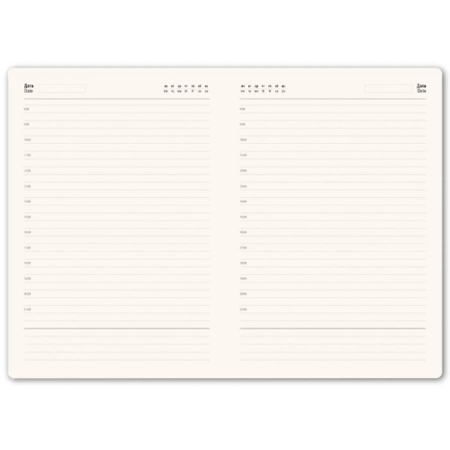 Ежедневник недатированный Shady, А5, бежевый, кремовый блок в линейку, светло-коричневый обрез