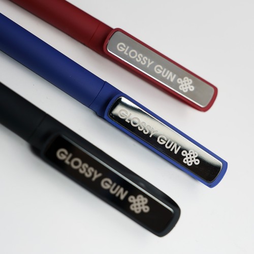 Ручка шариковая GLOSSY GUN с покрытием soft touch