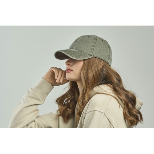 Бейсболка винтажная DIGG, 6 клиньев, металлическая застежка