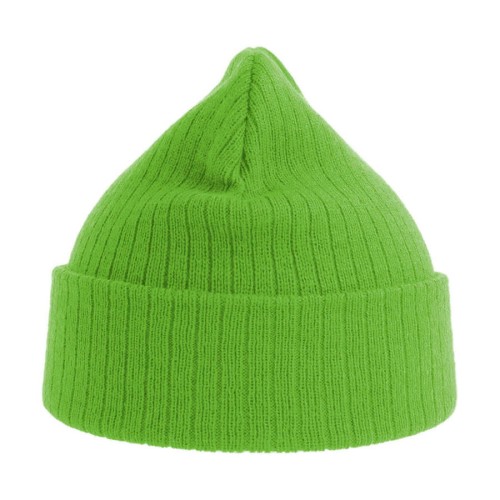 Шапка вязаная RIO с отворотом из материала rPET/рециклированного полиэстера